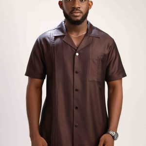 Brown short-sleeve